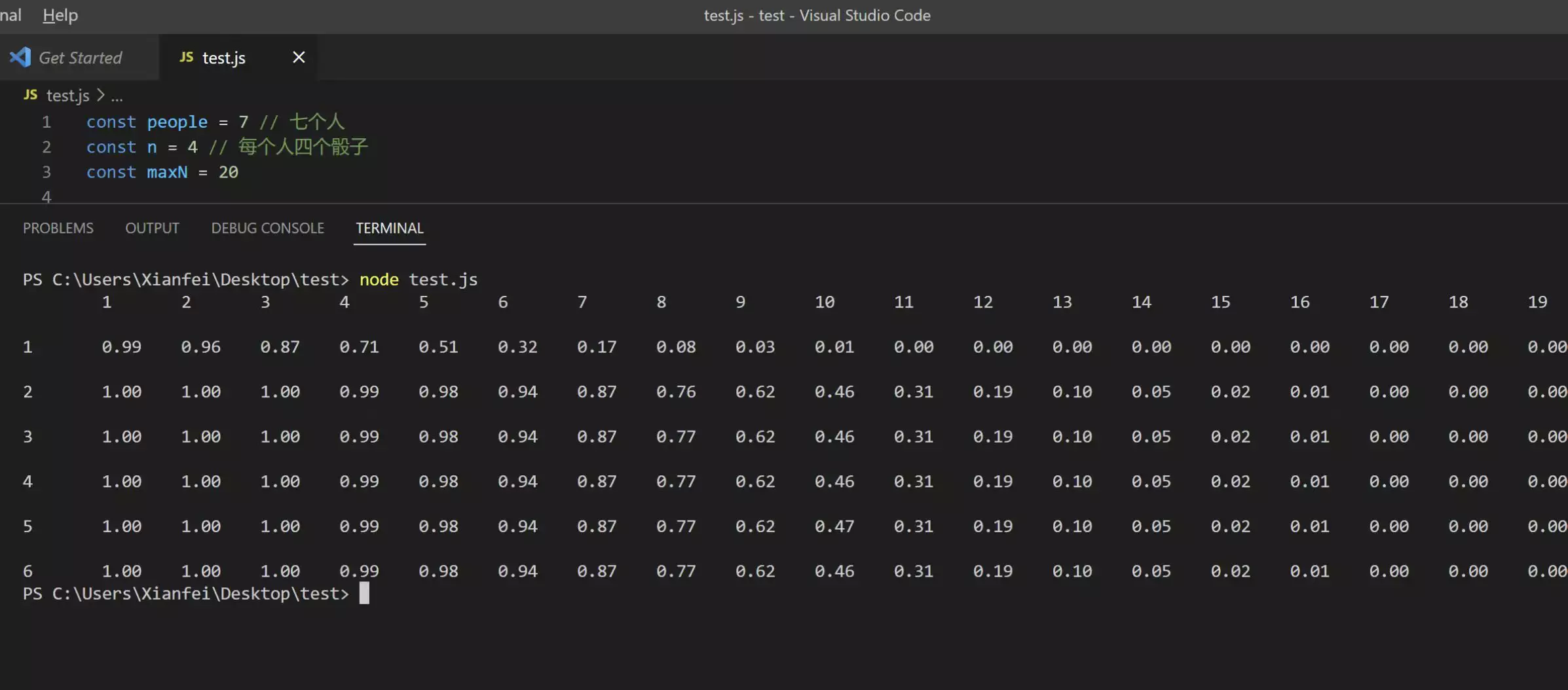 Calculation Result